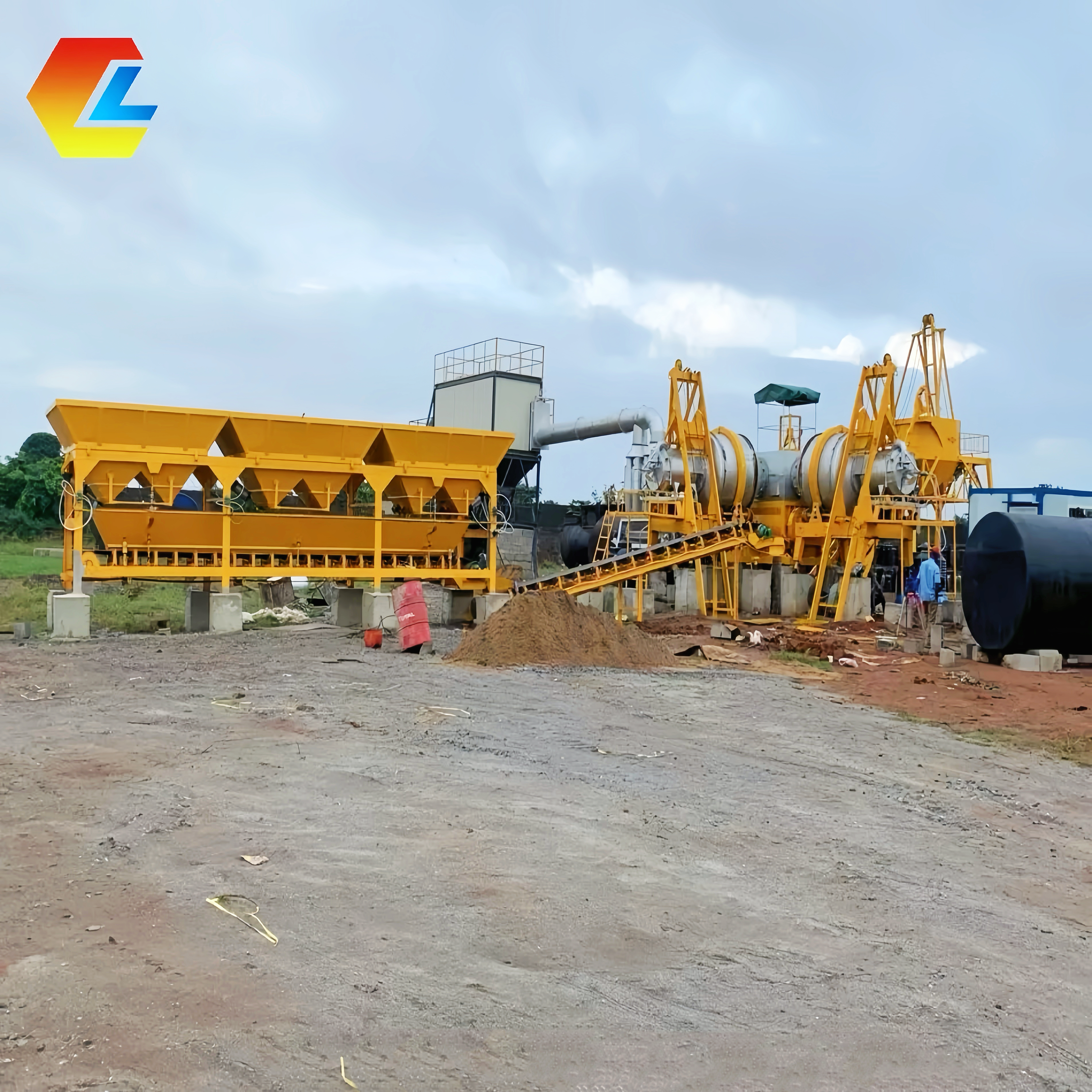 Китайская фабрика асфальтового портативного мини -завода для завода дешевая цена асфальта