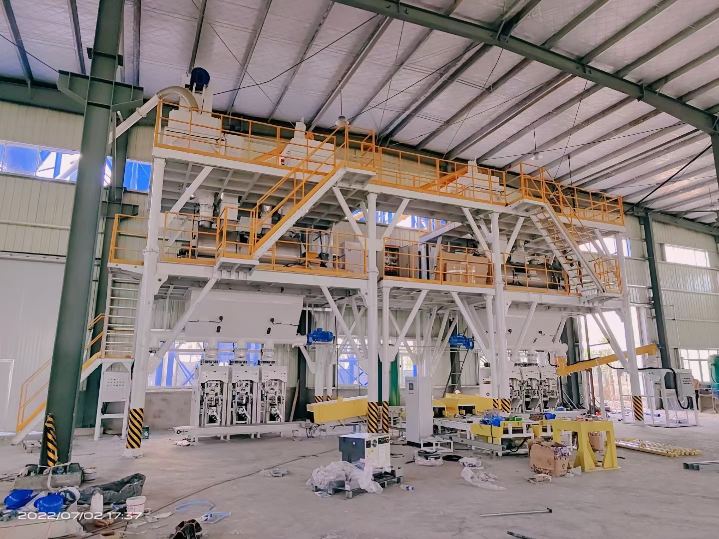 Смешанная линия производственной линии сухого раствора для смешивания