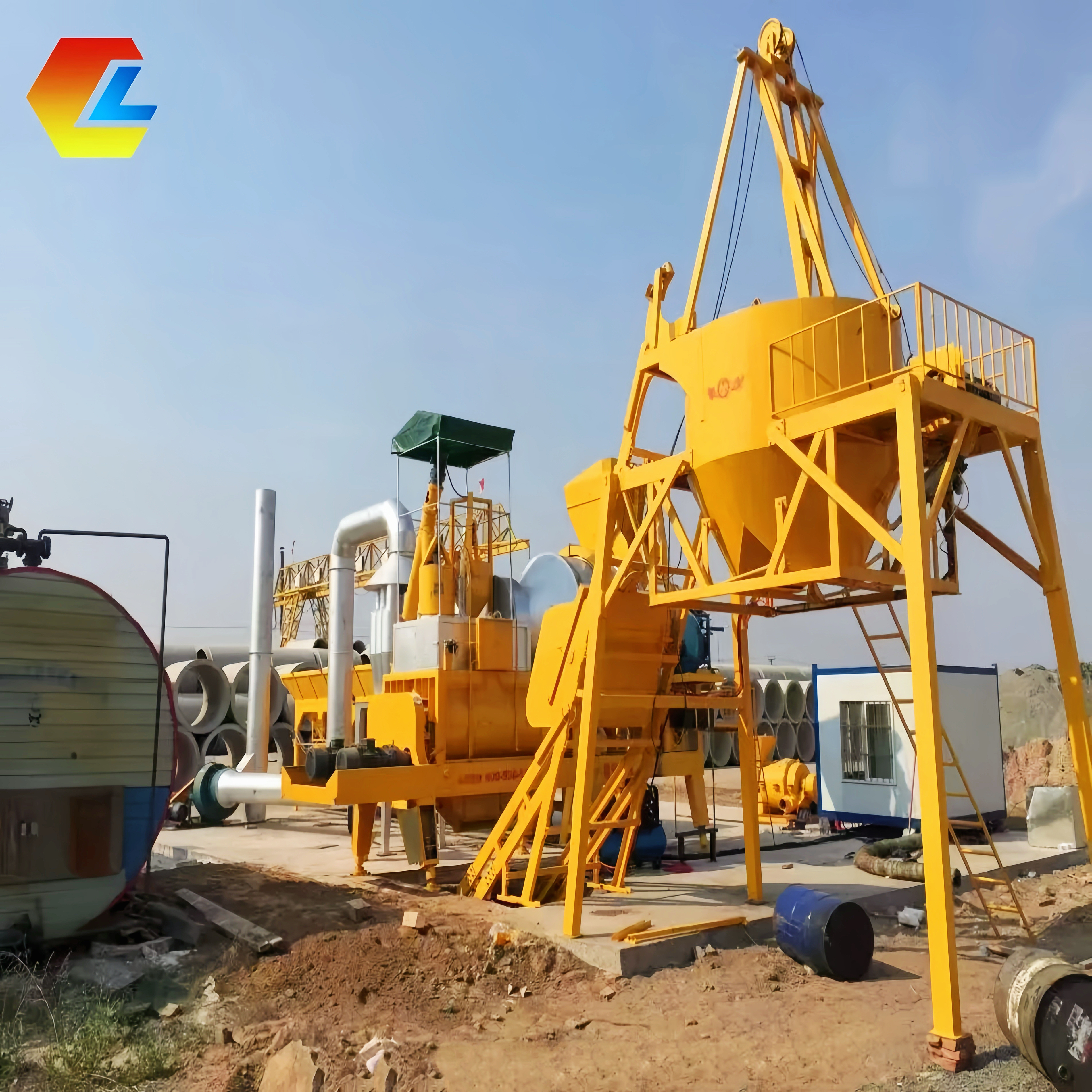 Китайская фабрика асфальтового портативного мини -завода для завода дешевая цена асфальта