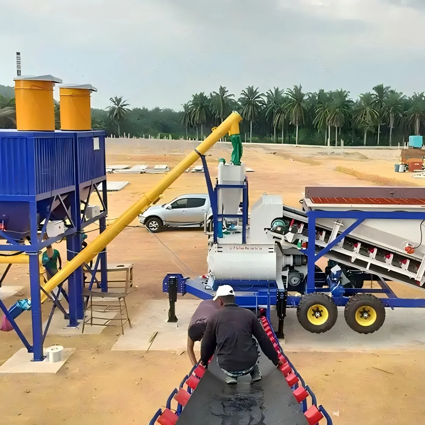 Chen Li Mobile Boncrete Beconting Plants Дешевая цена бетон готовый смешанный